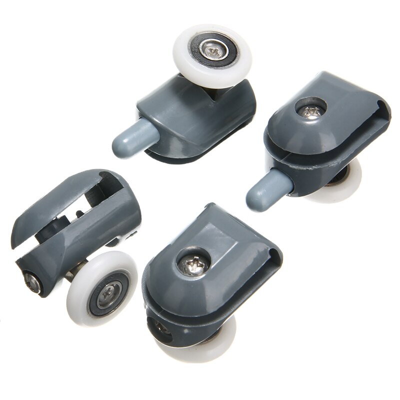 8Pcs / Set of Rollers Bathroom Roller Runner Shower Room Accessories Bearing Roller with Seat Combination 2m