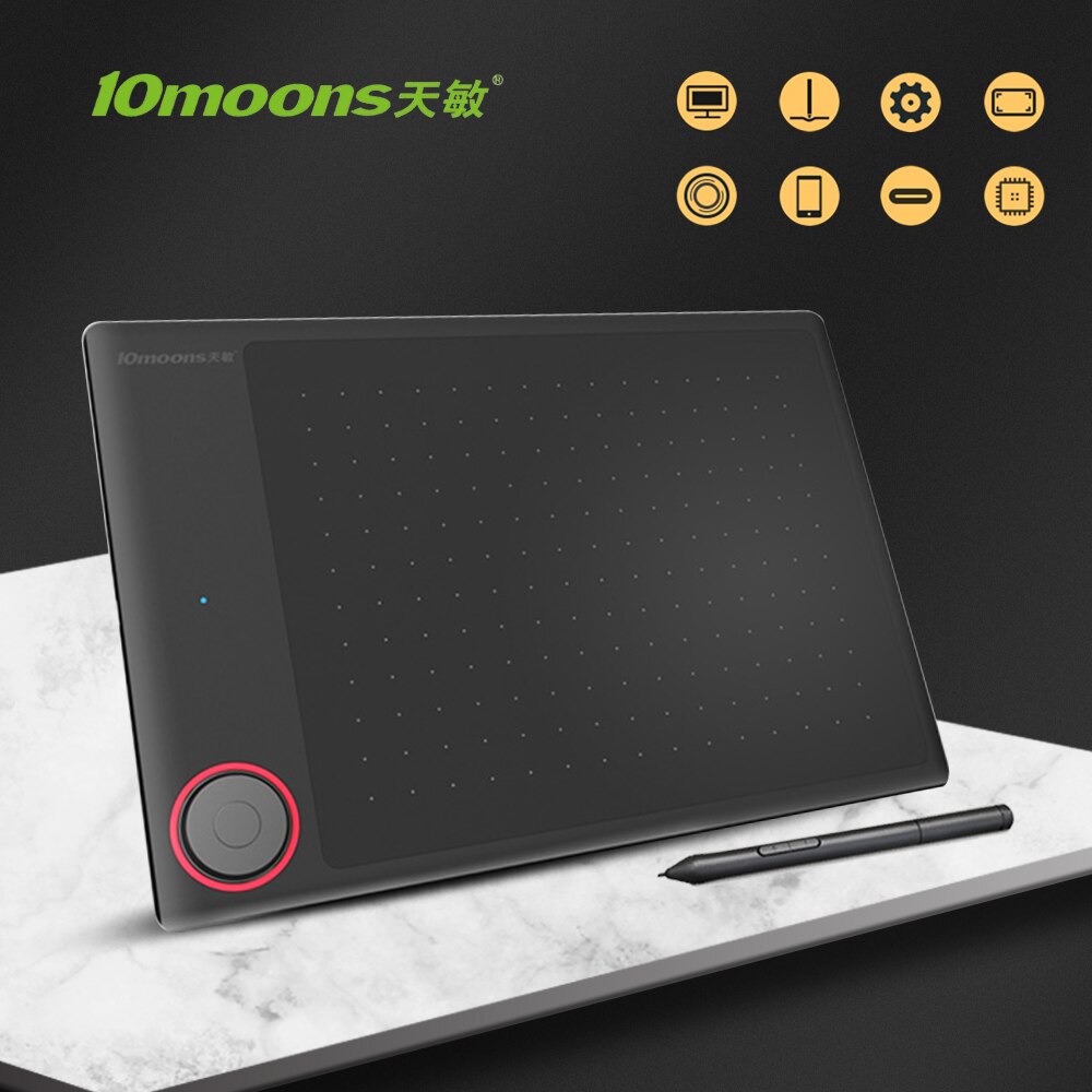 TISHRIC G30 8 Inch Graphic Tablet To Draw Graphics Tablet Drawing Tablet Digital For Drawing &Game OSU with 8192 Levels Pen