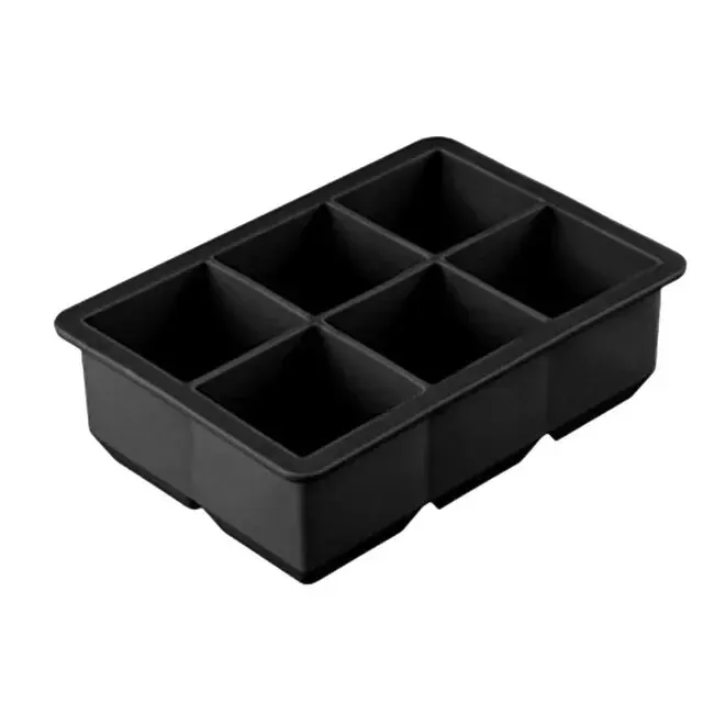 1pc isbitbrett silikon isbitformer til fryser med lokk gjenbrukbar whisky-isform ball diamantisform: Grønn