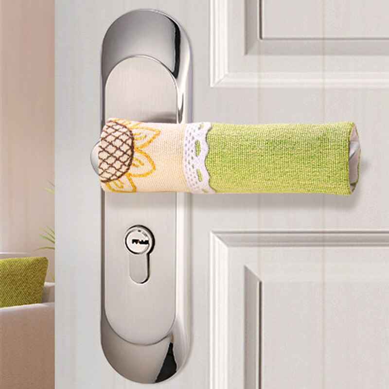Cubiertas de manija de puerta de nevera, Protector antideslizante de 2 piezas, guantes de doble puerta para refrigerador, accesorios de decoración del hogar transparentes para mantener el calor