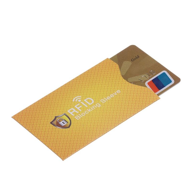 10 stk anti-tyveri til rfid kreditkortbeskytter, der blokerer kortholderens ærmeskind, dækker beskyttelse af bankkortetui
