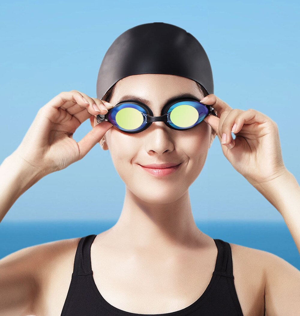 profession Swimming Goggles Set HD Anti-fog Nose Stump Earplugs Silicone Gasket Swimming Glass waterproof