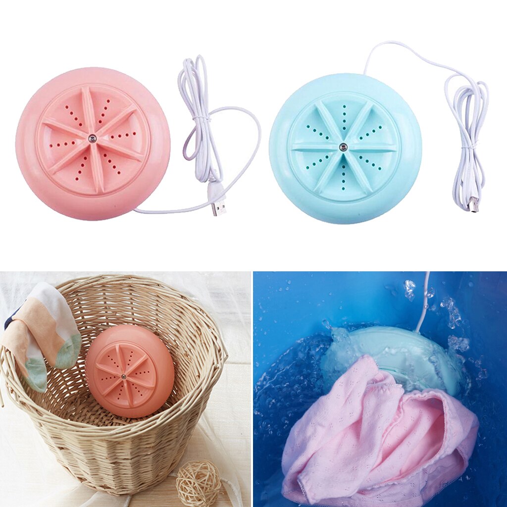 2pcs Portable Washing Machine Laundry Washer USB For Bra Home Travel Camping