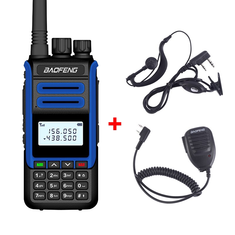 BaoFeng-walkie-talkie BF-H7 de 10W, estación de Radio CB Amateur potente, transceptor de banda Dual BF-H7, intercomunicador de caza, 10KM: BF-H7 Packing 6