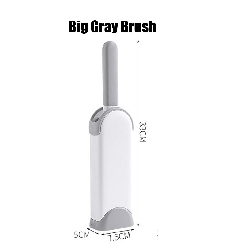 Pet Hair Remover Roller Lint Steken Roller Verwijderen Hond Kat Haar Van Meubels Tapijten Kleding Borstels Hand Cleaning Tools: big gray