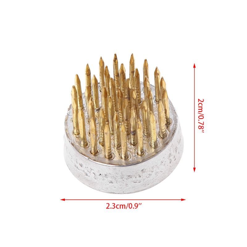 Ronde Ikebana Kenzan Bloem Kikker Met Rubber Pakking Art Vaste Regelen Gereedschap K1MF: 2.3cm