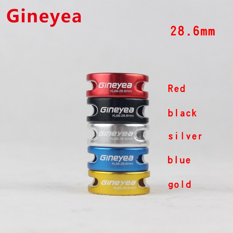 2PCS Gineyea bike seat clamp parts 28.6 30.2 31.8/34.9mm aluminum alloy hollow MTB mountain road bicycle lock seat pipe clamp