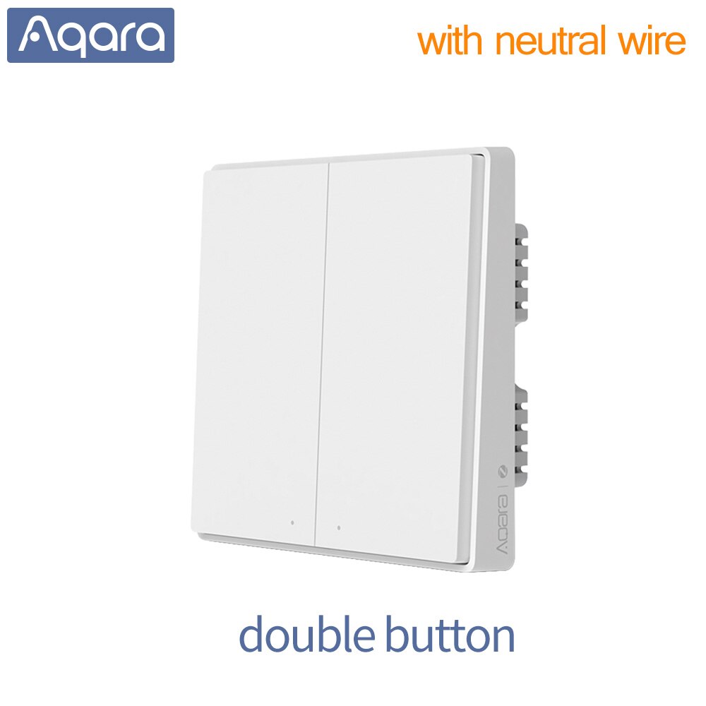 Aqara smart væg lysafbryder wifi switch zigbee app kontrol smart switch nøgle naturlig ledning live wire smart home switch: D1 naturlig ledning 2