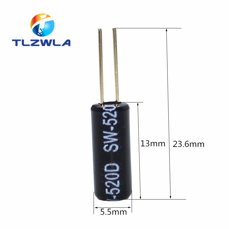 10Pcs SW-520D SW520D Vibration Sensor Metal Ball Tilt Shaking Switch