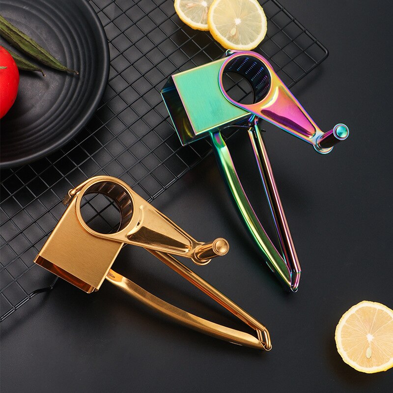 Stainless Steel Cheese Grater Slicer Manual Handheld Cheese Slicer with 3 Blades for Hard Cheese