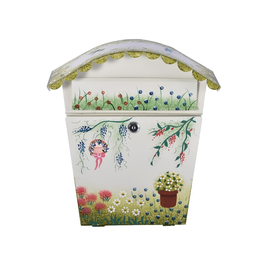 Painting Patterns Large Metal Iron Mailbox School Suggestion Box Letter Mail Box Wall Mounted Post Box