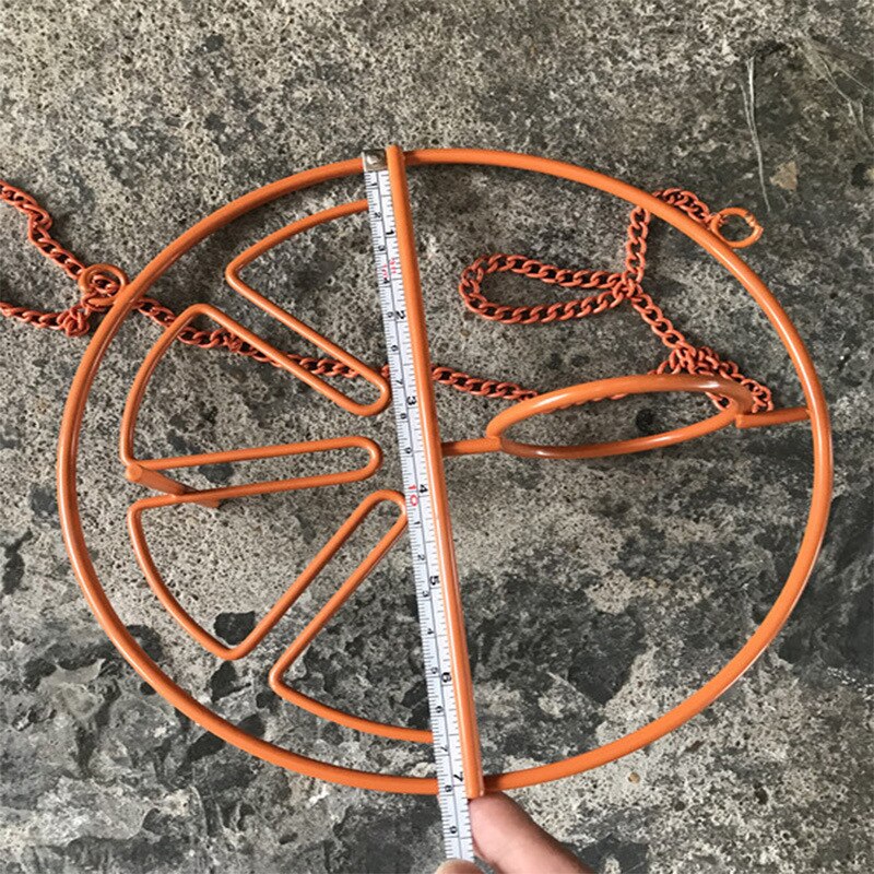 Hanging Chain Durable Oriole Steel Clementine Bird Feeder With 2 Ports Simple Orange Home Garden Bird Feeder 1Pcs