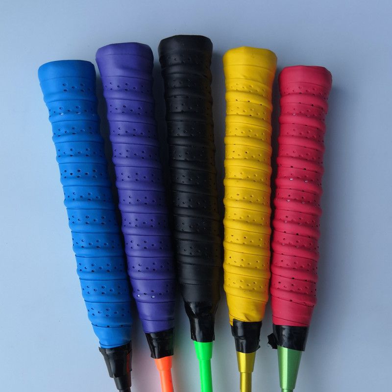 5 Kleuren Anti-Slip Racket Grip Badminton Overgrips Zweetband Outdoor Sport Accessoires Tennis Tape Handgrepen