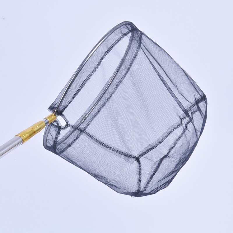 Roestvrij Stalen Frame Vissen Folding Net Brail Hoofd Ronde Kleine Mesh Vissen Hand Schepnet Hoofd Vissen Accessoires
