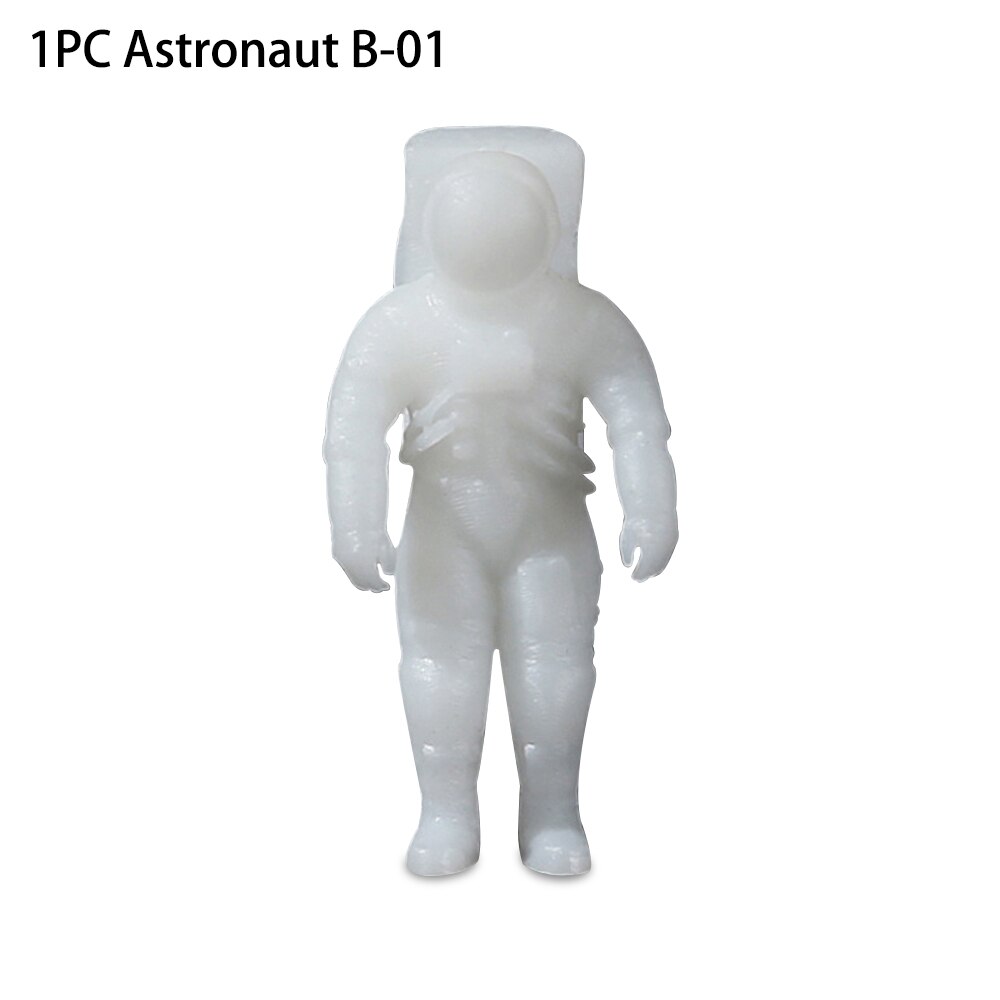 1PC 3D Mini Planet Astronaut Filling Molds Materials Micro Landscape DIY Craft UV Epoxy Resin Mould Jewelry Tool: 1PC B-01