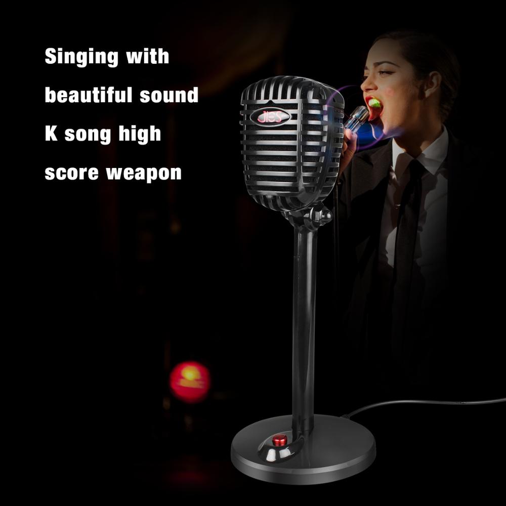 Computer Condenser Microphone 360° Sound Pickup HD USB Microphone Gaming Chatting Karaoke for Video Chat Conference Lecture
