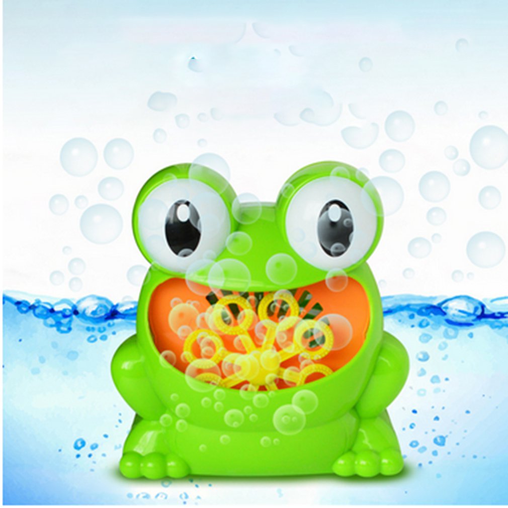 blasiert Maschine Badewanne Große Frosch Automatische blasiert Hersteller Spielzeug mit 24 Musik Lied Schlecht Spielzeug für Baby Jungen Mädchen