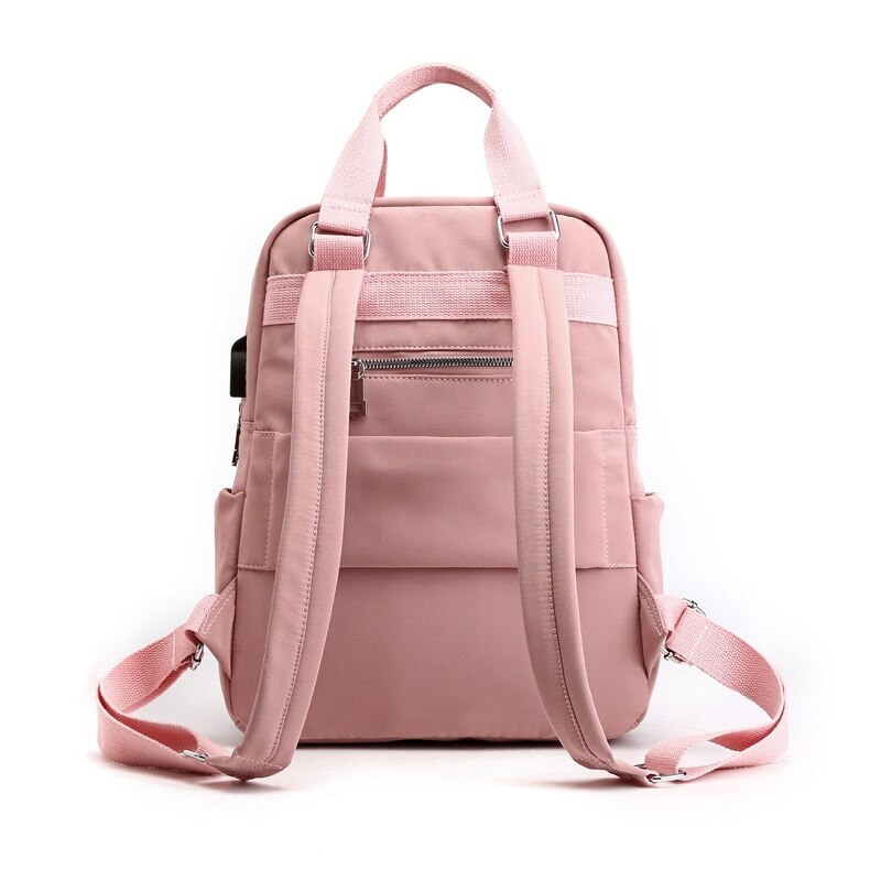 Women School Backpacks Anti Theft USB Charge Backpack Waterproof Bagpack School Bags Teenage Girls Travel Bag