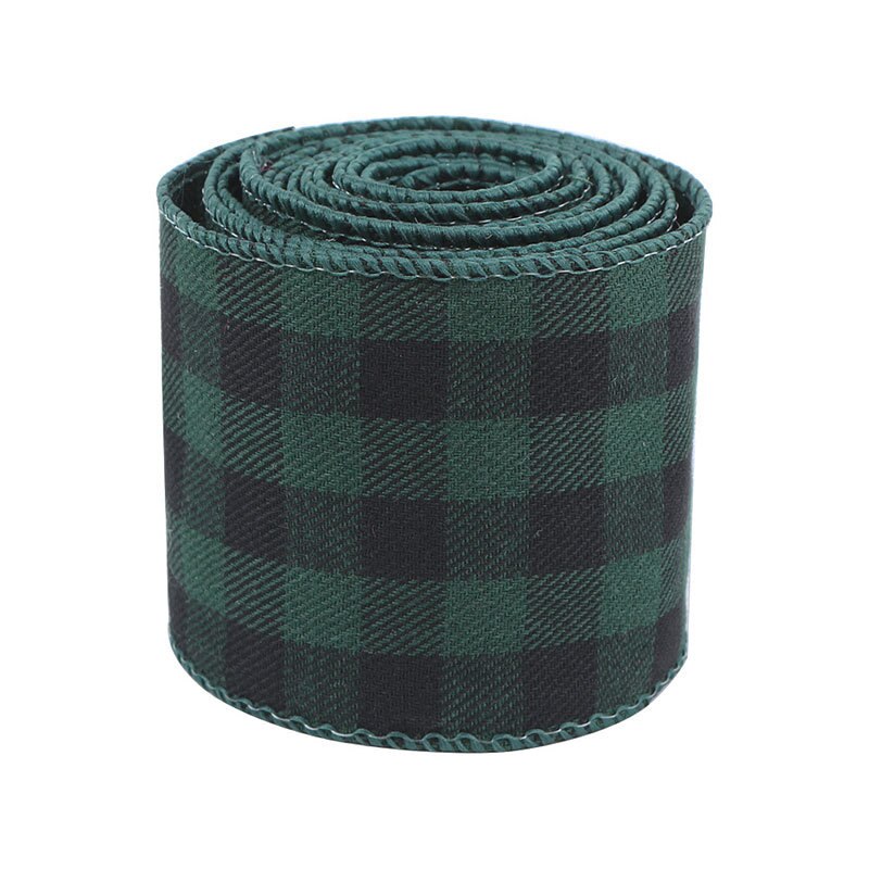 6m kerstversieringen, geruite linten, gingham lint voor kerstboomkrans, strikken, kerstcadeautjes voor het jaar navidad: Stijl c
