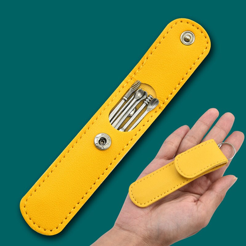 6 Pcs Pro Ear Wax Removal Cleaning Tools Ear Scoop Earpick Earwax Remover Ear Cleaner Stainless Steel Ear Extraction Tool