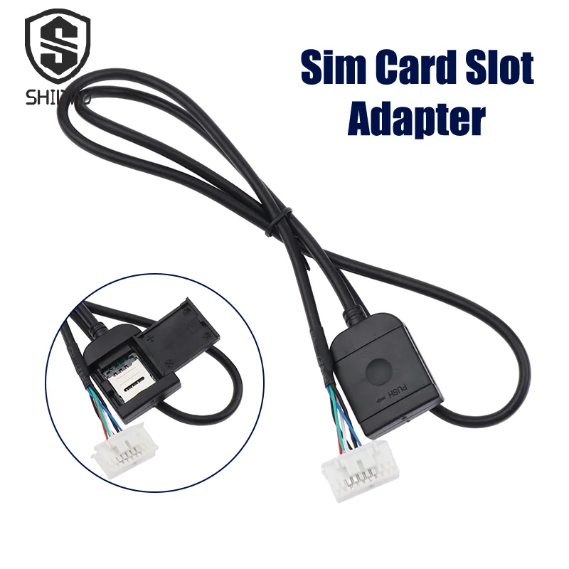 adapter gniazda karty SIM 4G robić radia samochodowego z Androidem, multimedialnego GPS, złącze kablowe 4G 20-pinowe, akcesoria, przewody, części zamienne robić samochodu
