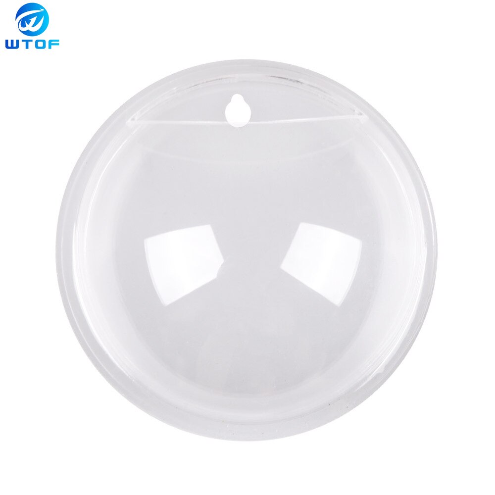 Acryl Plexiglas Vis Kom Muur Opknoping Aquarium Tank Aquatic Pet Producten Muurbevestiging Aquarium Voor Betta Vis: Transparent / 26cm