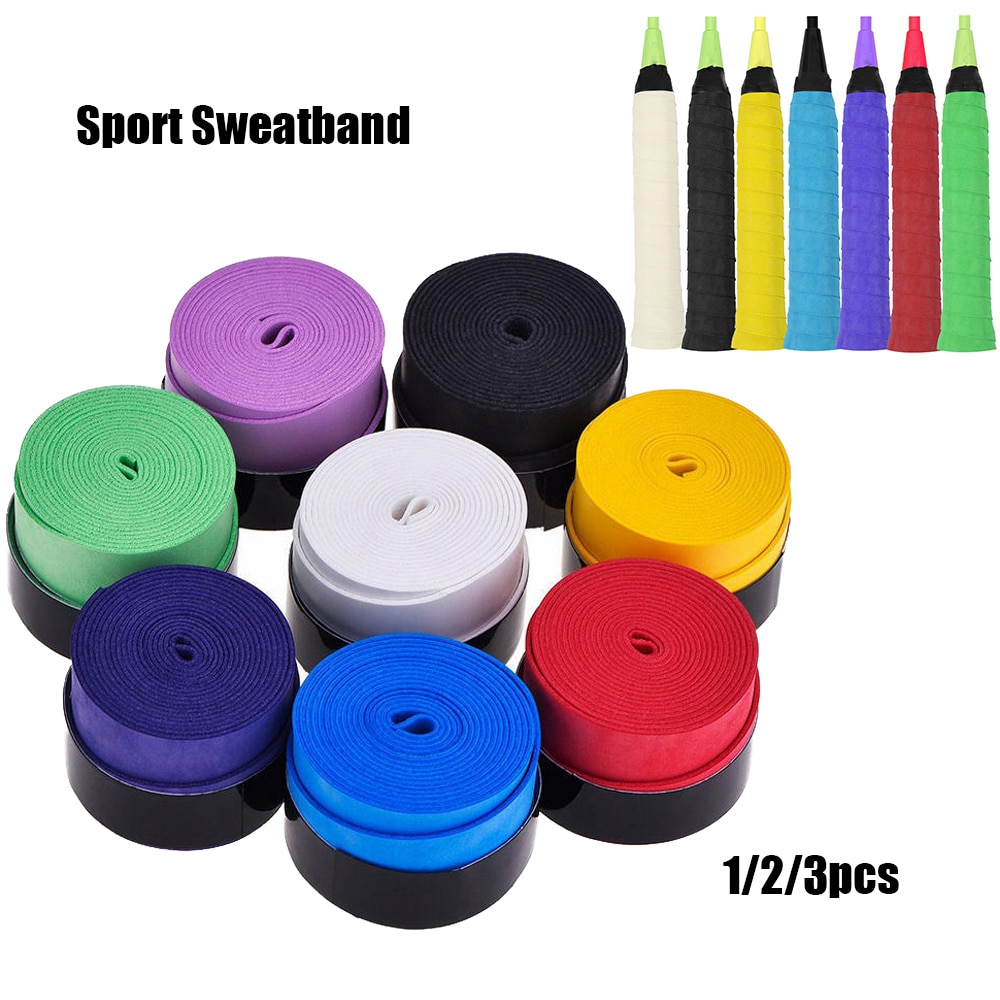 1/2 sztuk suche rakieta tenisowa Grip antypoślizgowe pot absorbowane okłady krany Badminton uchwyty rakieta wibracja Overgrip Sweatband sport