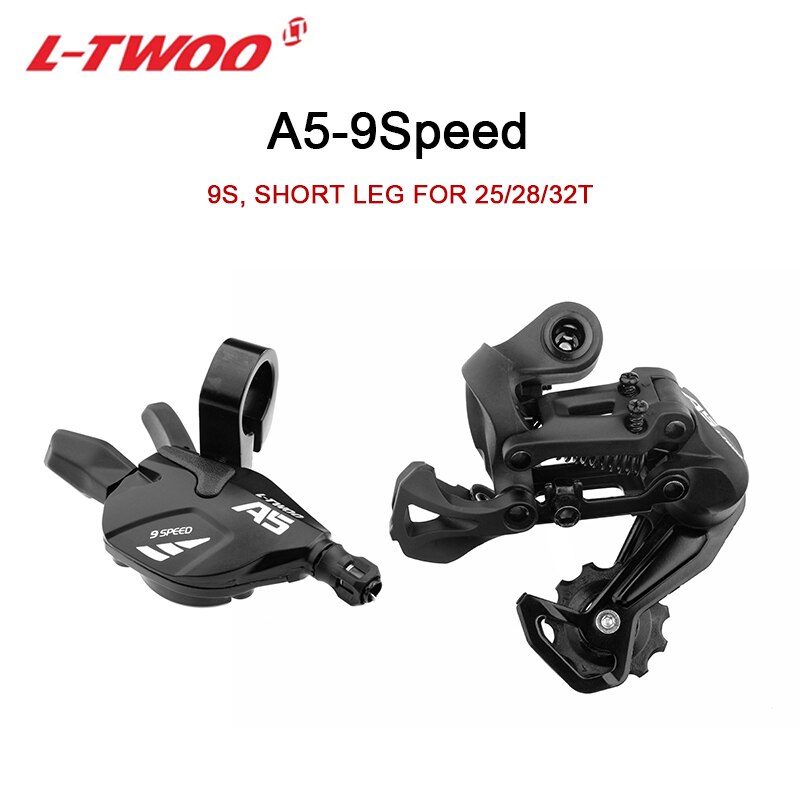 L-TWOO-A5 przerzutka tylna MTB i zestaw rowerowy drogowy 1*9 prędkości, dźwignia zmiany biegów 9 prędkości, 2x9 V, nadaje się robić Shimano sram