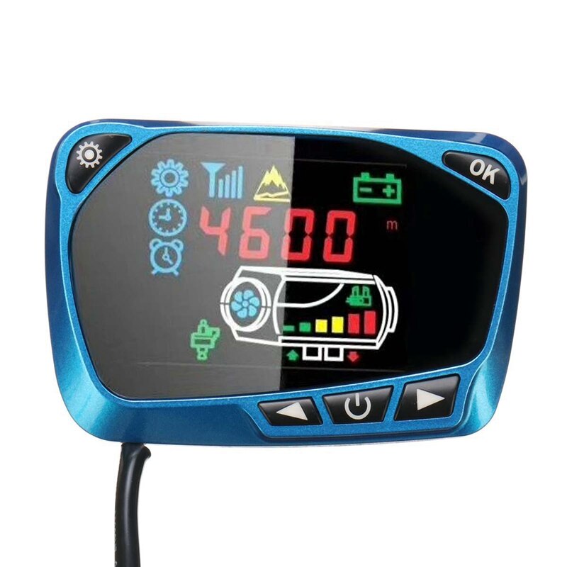 Monitor LCD azul de 12V/24V, interruptor de calentador de estacionamiento, dispositivo de calefacción Universal, controlador, piezas de reemplazo de Control remoto