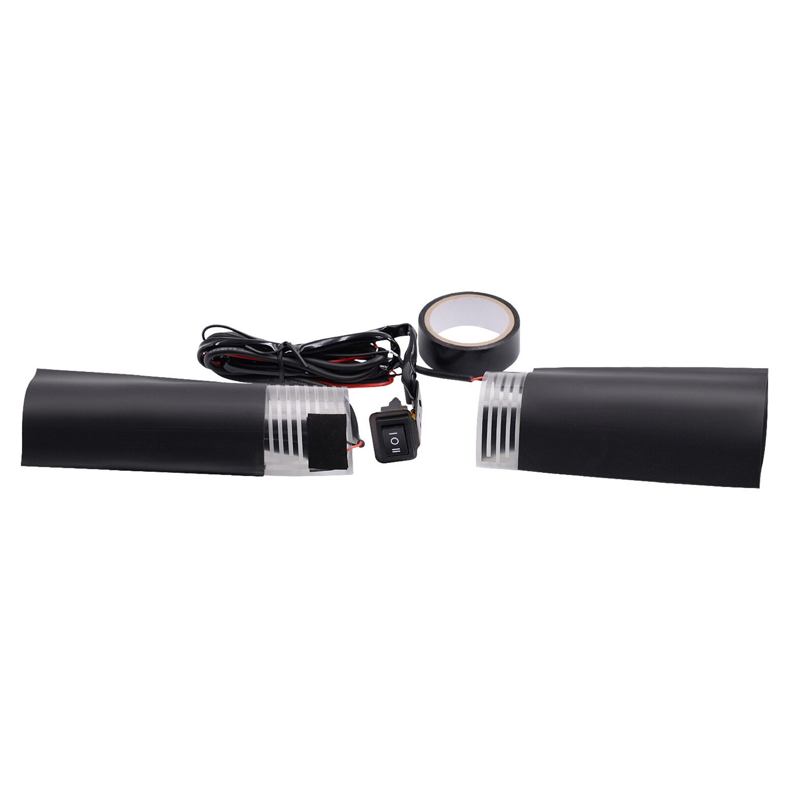 Poignées Chauffantes Pour Moto 12V - 3 Niveaux De Température (40/50/60°C), Chauffe Rapide En 10s, Installation Par Adhésif Ou Support