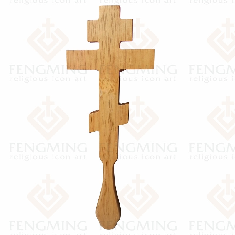 Klassisk religiøst metal jesus kristus åndelig krucifiks egekors i træ kristen dåb af kristus ikon forsyninger