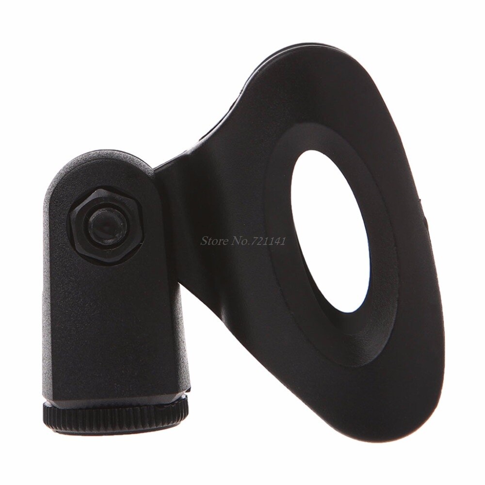 Flexible Microphone Mic Stand Accessory Plastic Clamp Clip Holder Mount Black Electronics Stocks