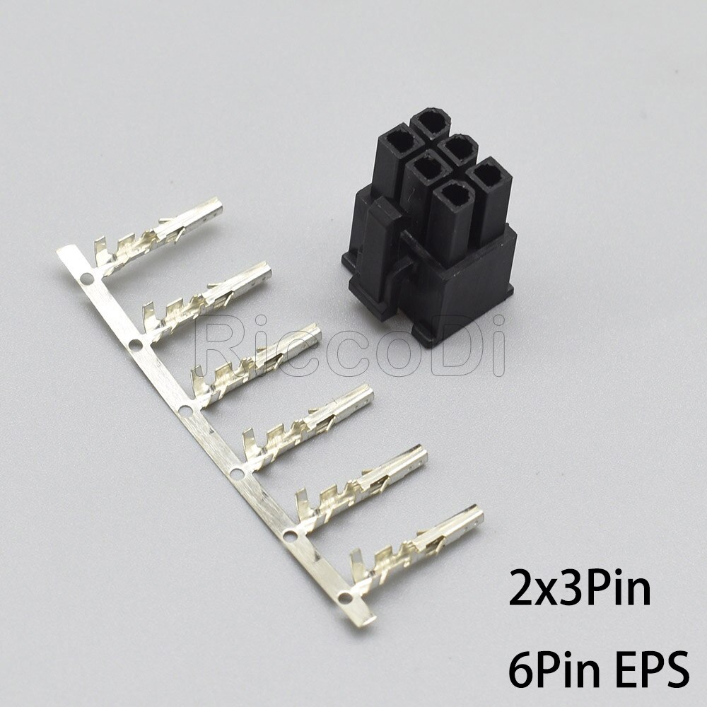 10-100 set 4.2mm pitch connector 3901-2120 pc computer grafische kaart pci-e gpu 6 pin 5557 mannelijke behuizing met aansluitingen: 6- pins atx / 50 sets