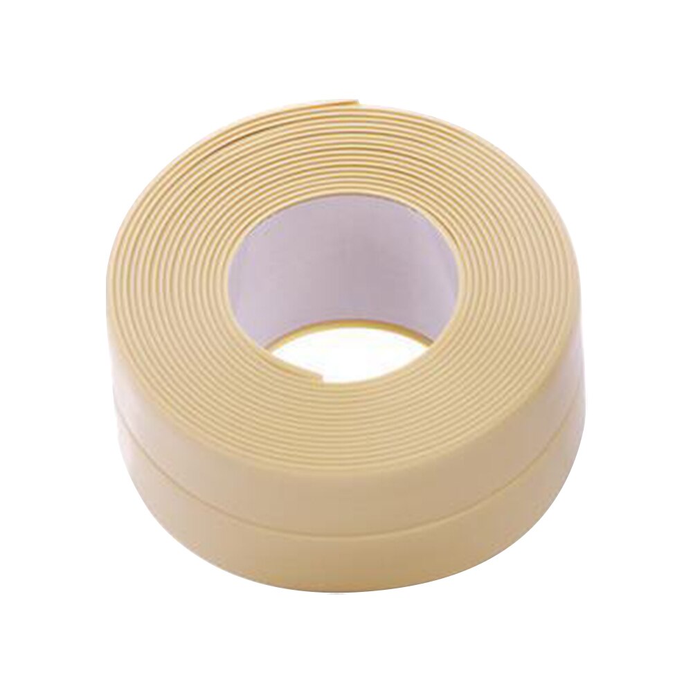 3.2m Kitchen Waterproof Mould Proof Tape Sink Bath Sealing Strip Tape Self Adhesive Waterproof Plaster Tile Crack Sealant Tape: BE / 3.2m x 2.2cm