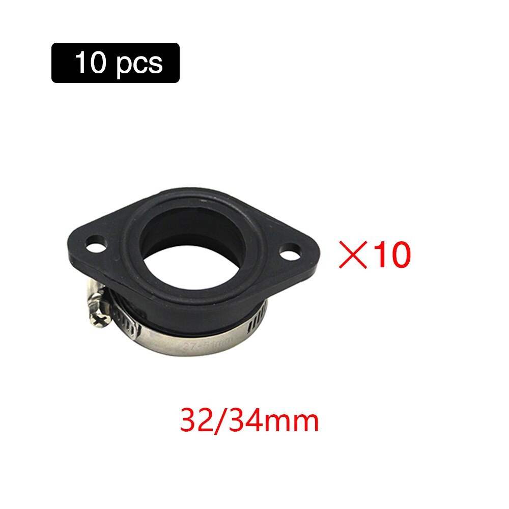 Scl Motos Rubber Motorfiets Carburateur Adapter Inlet Intake Mat Voor Pwk 28/30Mm 32/34Mm Racing carburateur Utv Atv Pit Dirt Bike: 10PCS 32 34mm