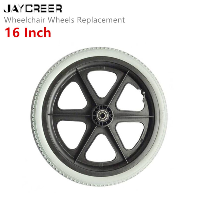 Jaycreer 16 tommer kørestolshjul udskiftning til kørestole, rollatorer