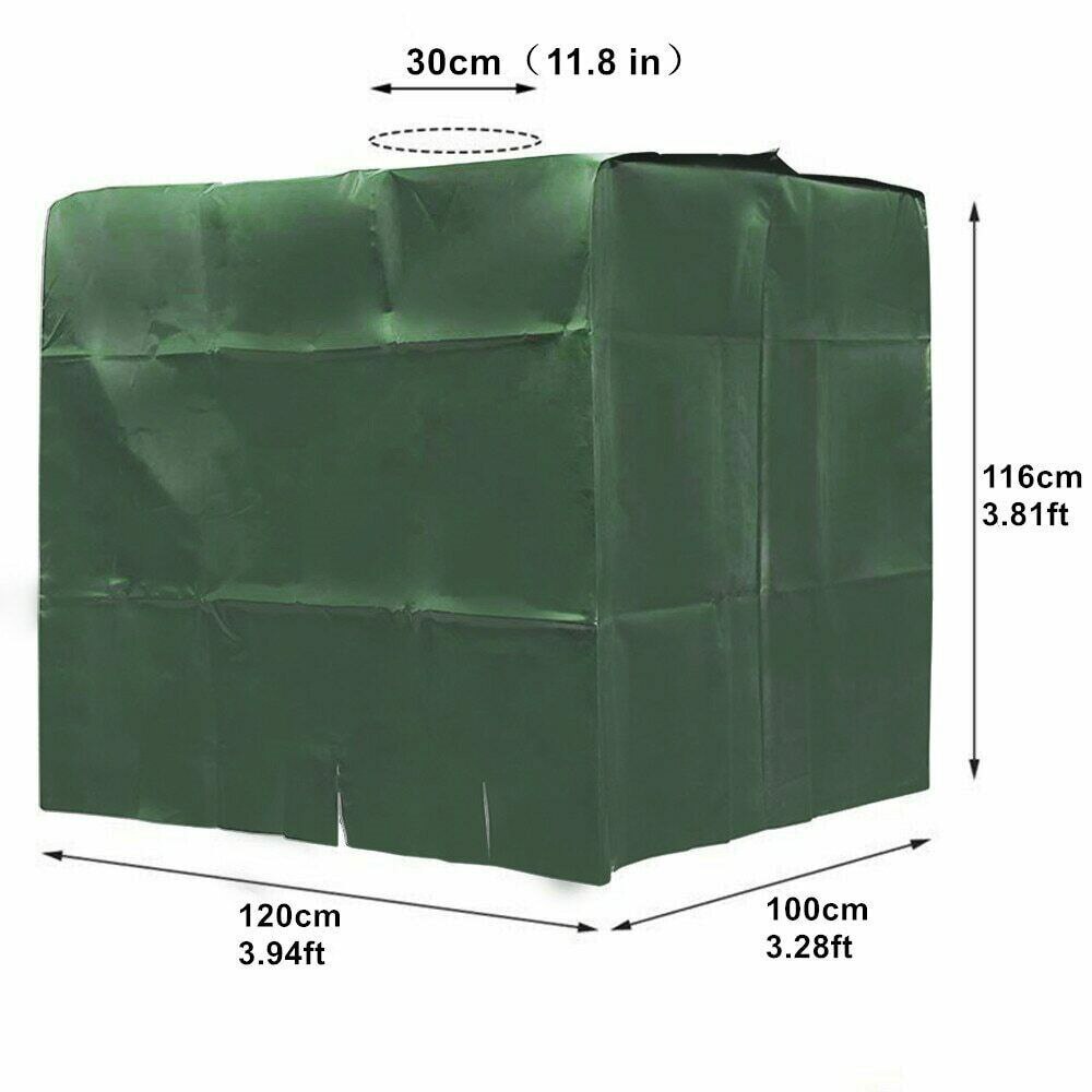 1000 Liters IBC Water Tank Protective Container Waterproof Cover Dustproof Cover Sunscreen Oxford Cloth 210D Outdoor Tools