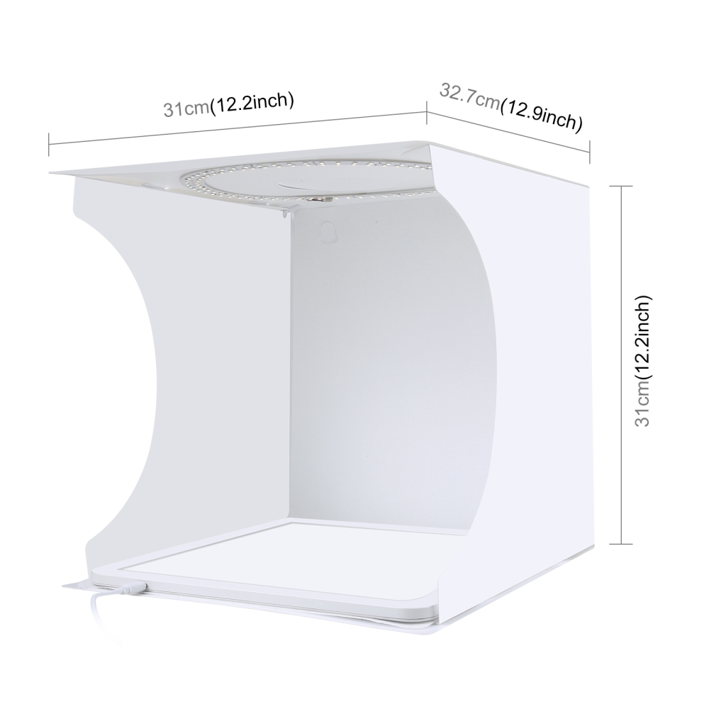 Puluz 30cm faltbare tragbare Ring Licht Foto Beleuchtung Studio Schießen Zelt Kasten Bausatz 6 Farben Hintergrund Foto dimmbare Licht Kasten