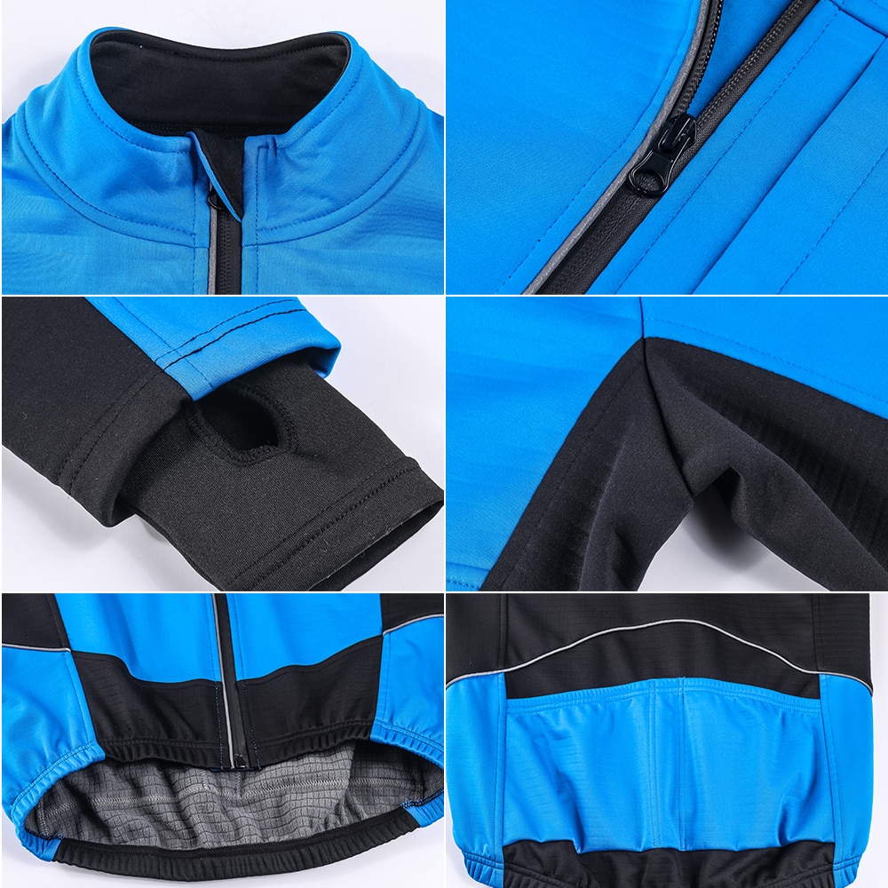 Lixada heren winddichte fietsjas winter thermische winddichte jas mtb fiets windjack sportkleding sportkleding