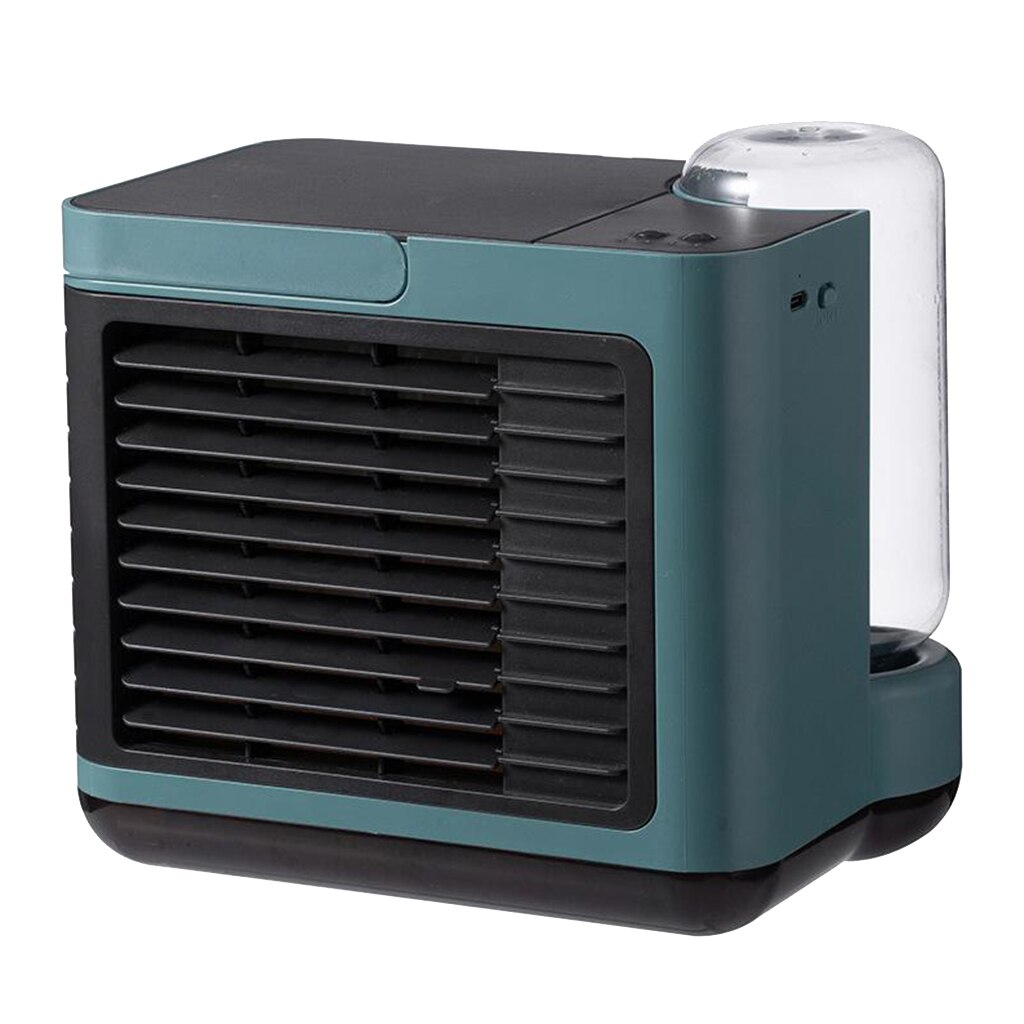 Portable Air Cooler Ice Water Humidifier 3 Speeds 390ml Water Bottle