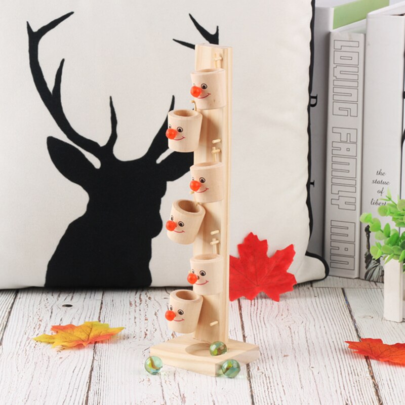 freundlicher Pädagogisches Spielzeug Holz Clown Gießen Tabelle Spaß Eltern-Art-Interaktive Tabletop Spiel Marmor Spielzeug