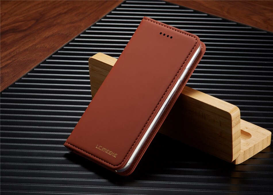 Geschikt voor huawei telefoons hoesjes voor huawei  p30 voor huawei  p30 pro voor huawei  p30 lite of nova 4e hoesje flap leren hoesje: Voor huawei  p30 pro / Bruin