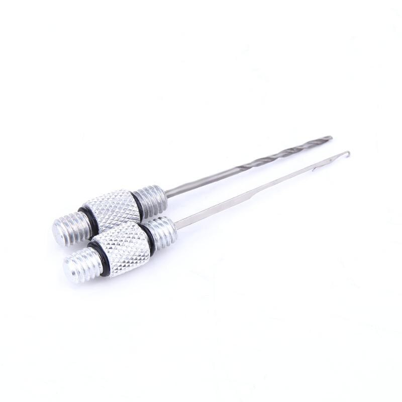 3 in 1 Combo Set Aluminum Boilie Carp Fishing Rigging Bait Needle Kit Tool Set Fish Drill Tackle Rigging Tool Kit with Pouch