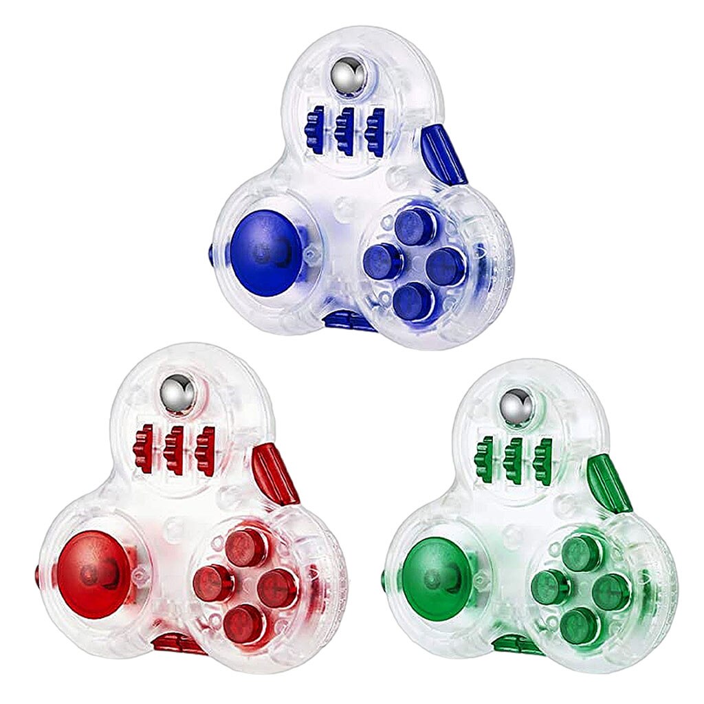 Fidget Pad Controller with 11 Functions Anxiety and Stress Relief Hand Toy for Skin Picking