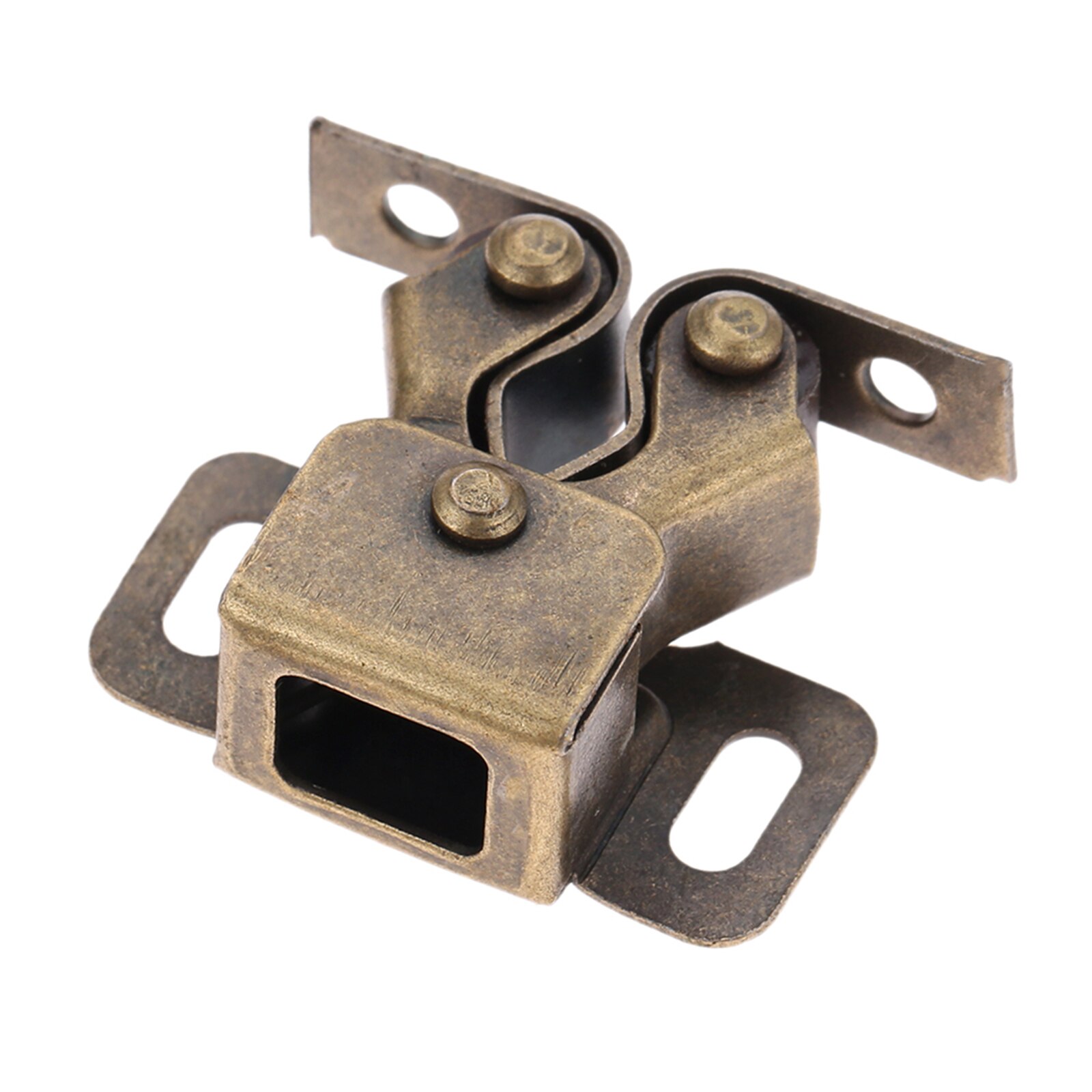 Tope magnético para puerta de armario, Tope de puerta, amortiguador, herrajes para puerta de armario, muebles: 1Pc Bronze