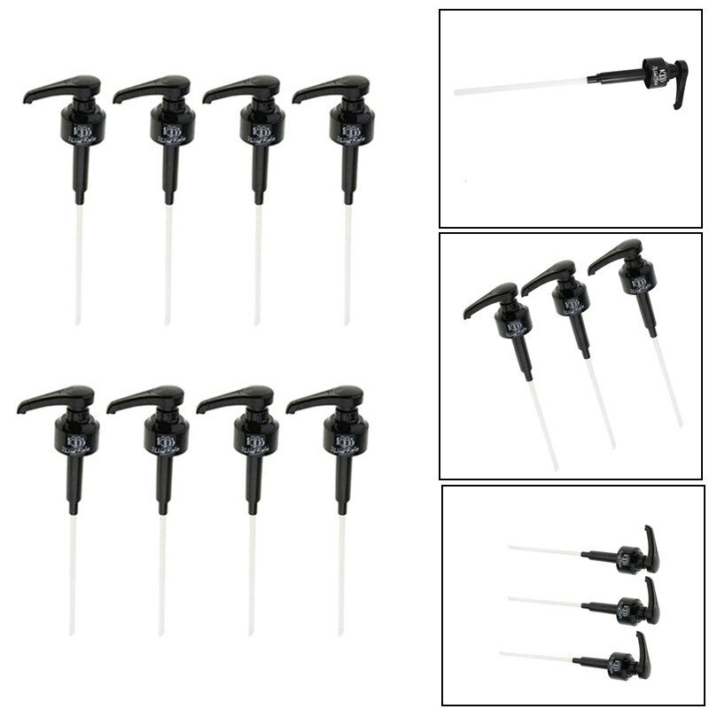 8Pcs Koffie 1 Liter Dispenser Siroop Pomp Black Liquid Dispenser Voor Monin Siroop Sap Fles Dispenser Pomp