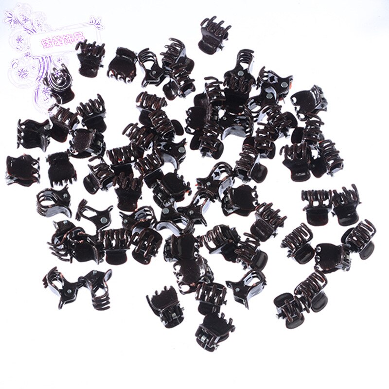 50 Stuks Kleine Plastic Hair Clips Claws Mini Klemmen Mode Meisjes Krab Haar Klauw Kinderen Haarspeld Haaraccessoires