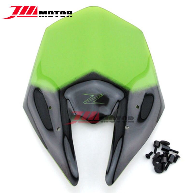 Pare-brise à Double bulle pour moto Kawasaki Z800, couleur verte, , , , , ,