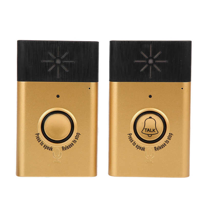 Wireless Intercom Doorbell Dual Voice Smart Bell 2-Way Talk Home Security