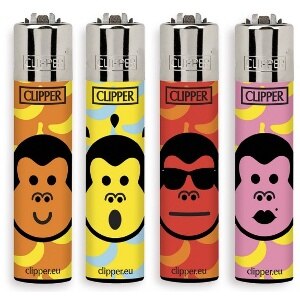 Clipper Coleciones Caricatura, Elige la Colecion de 4 Mecheros: 4 x Momo